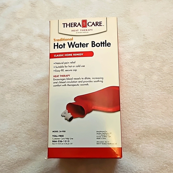 Hot Water Bottle Traditional Rubber Type. New In Box - Picture 2 of 7